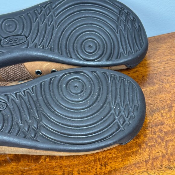 KEEN Shoes Womens 6.5 Brown Mary Jane Leather Casual Flats Comfort MJ 1017376 - Picture 9 of 11